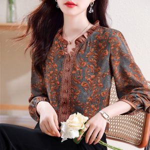 2024 High-End Blouses Womens Summer New Arrival Versatile Trendy Shirt Outwear Slimming Shirt Womens Tops Women