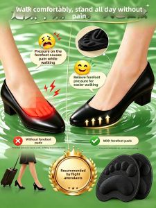ZHIHAOEN | Cabin Crew Exclusive Extra Soft Prevent Heel Pain Anti-slip Ladies Half Insoles