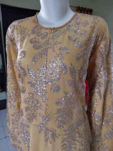 GAMIS syarii bahan full Brukat sugar candy GRATIS phasmina bahan Ceruti