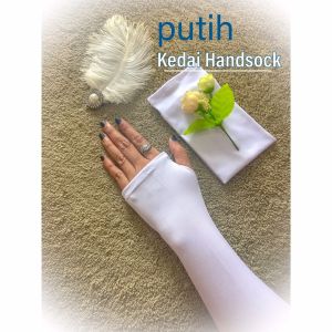 [SINGAPORE SELLER] Muslimah Thumb Handsock / Plain Stretchy Hand socks With Tumb Slot (32cm Length)