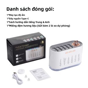 Máy Tạo Độ Ẩm Không Khí USB 700ml Với 7 Đèn LED Máy Khuếch Tán Tinh Dầu Máy Tạo Sương Mù Hương Liệu Có Hẹn Giờ Cho Phòng Ngủ Gia Đình Trên Ô Tô