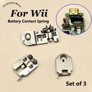 Lò Xo Tiếp Xúc Pin Cho Bộ Điều Khiển Từ Xa Wii Bộ Tấm Kim Loại Bộ Cần Điều Khiển Trò Chơi Bộ Phụ Kiện Thay Thế