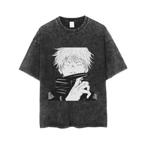 Manshu Battle Long Sleeves T-Shirt Boy Japanese Style Two-Dimensional Five-Piece Wu Hustao Youren Anime Joint Name Pure Cotton Clothes