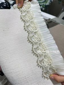 Autumn New Style Big Fashion DS Lace Trim Printed Embroidery Window Curtain Decorative Accessories Side Splicing Home Textile