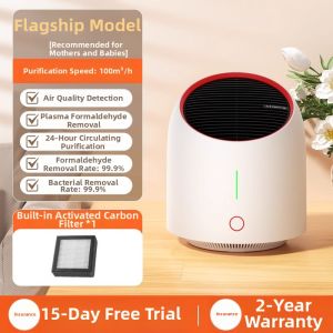 Small Desktop Air Purifier for Office Use Removes Formaldehyde Negative Ion Generator Smoke Odor Eliminator USB Powered HEPA Filter