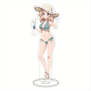 Bandai | 16CM Anime Game Figure - Miho Nishizumi Darjeeling Alice Shimada Beach Cos Acrylic Đứng Đồ Trang Trí Cho Bé Gái Quà Tặng
