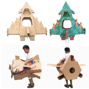 Quà Tặng Sinh Nhật DIY Cho Trẻ Em Máy Bay Chiến Đấu Bằng Giấy Dây Đeo Thân Thiện Với Trẻ Em Đồ Chơi Lắp Ráp Cho Trẻ Em Từ 3-12 Tuổi