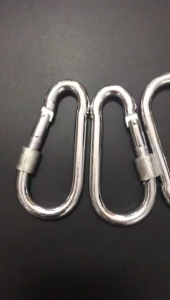 PH STOCK 6 -8mm Heavy duty Spring Snap Link Snap Hook Carabiner Metal Lock Snap Clip Outdoor Camping