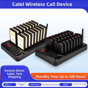 Wireless Call Bell Catel Restaurant Hotel Service Bell Self-service Café Hall Bank Business Queue Call Device Vibration Tag Call