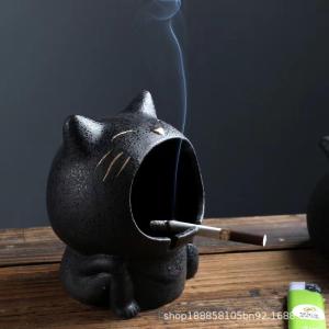 Cute Cat Design Ashtray Ceramic