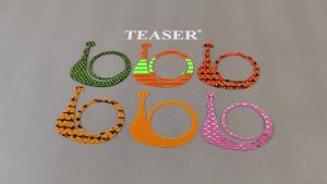 TEASER HK056-SKIRT Ribbon Silicone Nick Tie Thread Skirt 2pcs Multicolor Ribbon Streamer Soft Skirts DIY Lure Accessories