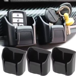 2PCS Car Key Holder Clip Dashboard Organizer Self-Adhesive Mount for Card Key Rack Car Interior Storage Box
