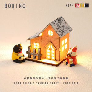 Serious Snow Cute Cure Snow House Small Night Lamp Ambience Light Decorative Small Ornaments Bedside Lamp Girlfriends Gift Gift