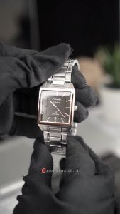 Jam Tangan Pria Alexandre Christie Primo AC 1038 MDBSSDG Black Dial Silver Stainless Steel Strap