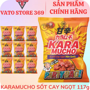 Bánh snack khoai tây KARAMUCHO vị sốt cay ngọt hàn quốc gói 117g