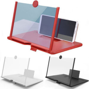 12 Inch Multi Functional HD Mobile Phone Screen Video Magnifier Screen Amplifier For Phone Holder Enlarged Screen Phone Stand