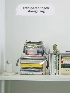 With handle zipper Waterproof Dustproof Book Storage Bag Organizer Student Book Sort Organizer bag