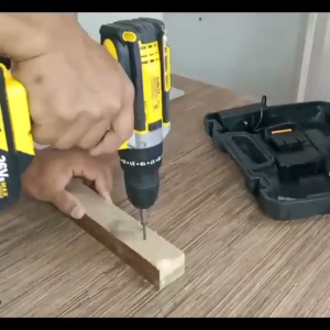 Yofidra Cordless Electric Drill Original 3 in 1 Electric Impact Drill Drill Screwdriver Set Cordless Electric Drill Power Tool For 18-21V Battery