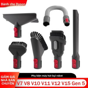 Đầu Hút Phẳng Máy Hút Bụi Dyson Tương Thích Với V7 V8 V10 V11 V12 V15 G5 - Phụ Kiện Bàn Chải Nệm Bàn Chải Tròn Mềm