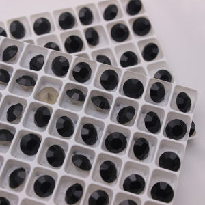 New Black Rhinestone Nail Art Decorations 3D Sharp Bottom round Rhinestones Watch Repair Diamond Matching Fashion Jewelry