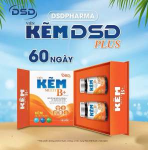combo 2hộp (tổng 4 lọ) kẽm DSD bổ sung cải thiện tình trạng cơ thể mệt mỏi suy nhược thần kinh