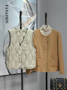 Fashion down Vest Female 2023 New Arrival Match with Coat down Feather Liner Keep Warm Inner Match Partner Small Vest Waistcoat