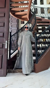 ZIFA FASHION // COD // SANIA DRESS+PASHMINA BY ASOPUROH // GAMIS SET CRUTY MIX ORGANZA BORDIR KEKINIAN SIAP KIRIM // GAMIS PESTA KONDANGAN ELEGAN MODIS // *ST