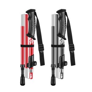 Light Hiking Stick Folding Aluminum Alloy Trekking Poles Anti-shock Hiking Stick Durable Climbing Pole Stick
