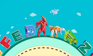 [Local Seller]Alphabet ABC Robot Dinosaur Transformers Toy Colorful Animal Assemble Robots Early Learning Educational Assemble Toy Christmas Gift Kids