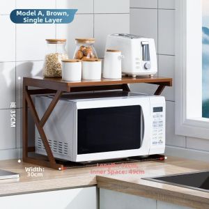 Bamboo Kitchen Organizer Shelf