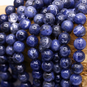 Natural Sodalite Gemstone Beads 4mm-12mm Round Stone Bead Diy L3-02298