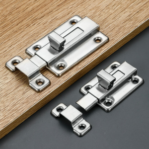 Chốt Khóa Cửa TRƯỢT - Then Cửa Bằng INOX full ốc vít Bản Lề Then Chốt Gài Khoá Cửa Có Tay Cầm Bằng 100% INOX BEAU4
