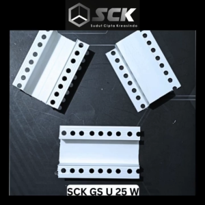 Tali Air / U Channel / Groove Joint SCK GS U25 White (putih) UPVC