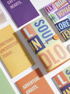 Leave as Soon as You Have a Dream Series Travel Manual Passport ID Card Storage Removable Replacement Cover Inner Core Trip Shopping Place Record Notebook Travel Diary Journal