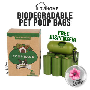 SG Biodegradable Eco Friendly Thick Dog Poop Bag (6 Rolls)