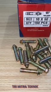 DYNABOLT WILSON UKURAN 10X50 MURAH DAN KUAT ISI 150PCS PER BOX