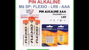 [MEGA SALE] Vỉ 4 viên Pin Alkaline Flexio AA (LR03/06). Pin kiềm không độc hại tuổi thọ cao.