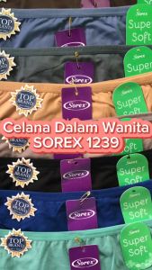 3 Pcs Celana Dalam Wanita Sorex 1239 Super Soft | CD Sorex Perempuan Karet Kecil | CD Wanita Dewasa