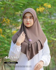 ARRAFI Hijab Instan AR 896 Stella Premium Polos Pet Antem Variasi Tali √ Armyna Hijab ||