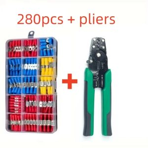 Spade Crimp Terminal Connector Kit with 4-inch 1-wire Copper Contact Contact Terminal Isolated Cable Connector