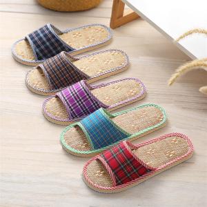 QIZHOU | Spring and Summer Quiet Soft Bottom Ramie Slipper