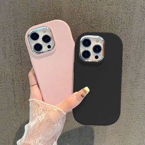 Plating Camera Oval Case For Xiaomi Redmi 13C 12 12C 11A 9A 9AT 9C Redmi Note 11 12 10 13 Pro Max POCO C65 C55 M6 X6 X5 Thicken Shockproof Back Cover