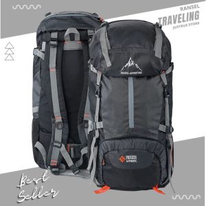 Tas Ransel Gunung 60Liter / Tas Camping Outdoor Traveling /Tas free jas hujan /Tas pria wanita