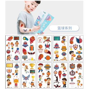 ผ้าติดเต็มรูปการ์ตูนบาสเก็ตบอลสำหรับเด็ก ไม่พิษ ล้างได้ กันน้ำ กันเหงื่อ สำหรับทั้งชายและหญิง