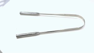Dentcare Premium Stainless Steel Tongue Scraper/Cleaner for Fresh Breath