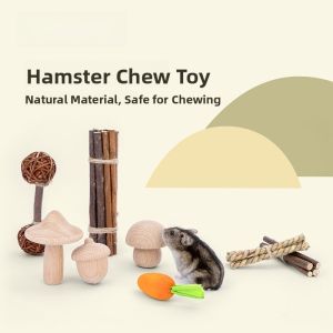 Niteangel Natural Tooth Grinding Toy for Hamsters Rabbits And Pigs Cage Decoration Toy Soft Chewing Surface Mobile Phone Case