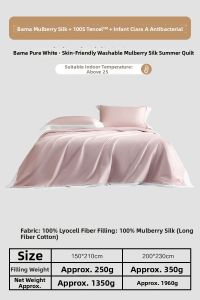 Mercury | Cool Sensation Air Conditioner Quilt 100% Tencel Mulberry Silk Anti-bacterial Machine Washable