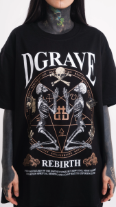 DGRAVE CREATIONS REBIRTH II BLACK T-SHIRT