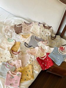 Boys Girls Autumn Winter Class A Wool Stretch Kids Loungewear Set