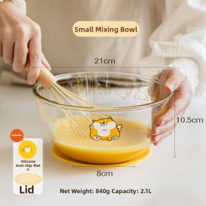 SHUEHO | Multi-purpose Transparent Heat-resistant Kitchen Bowl